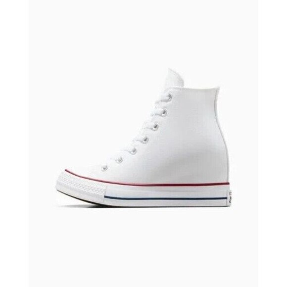 Converse Chuck Taylor All Star Platform Wedge White Womens Size 9 - Picture 3 of 6